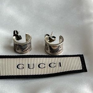 Gucci Flora silver earrings